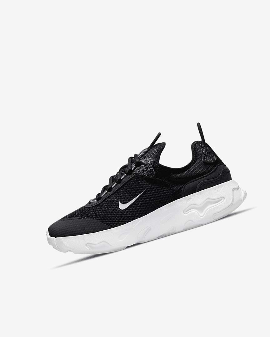 Nike React Live Joggesko Jente Svarte Mørke Grå Hvite | NO4691