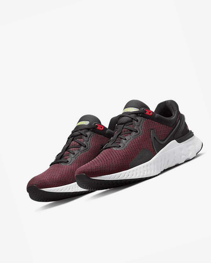 Nike React Miler 3 Løpesko Vei Herre Svarte Rød Hvite | NO2524