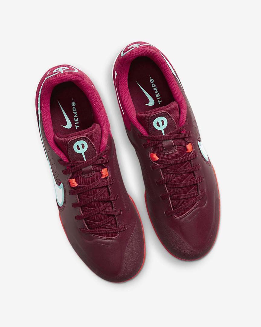 Nike React Tiempo Legend 9 Pro IC Fotballsko Dame Rød Lyse Rød Hvite | NO3109