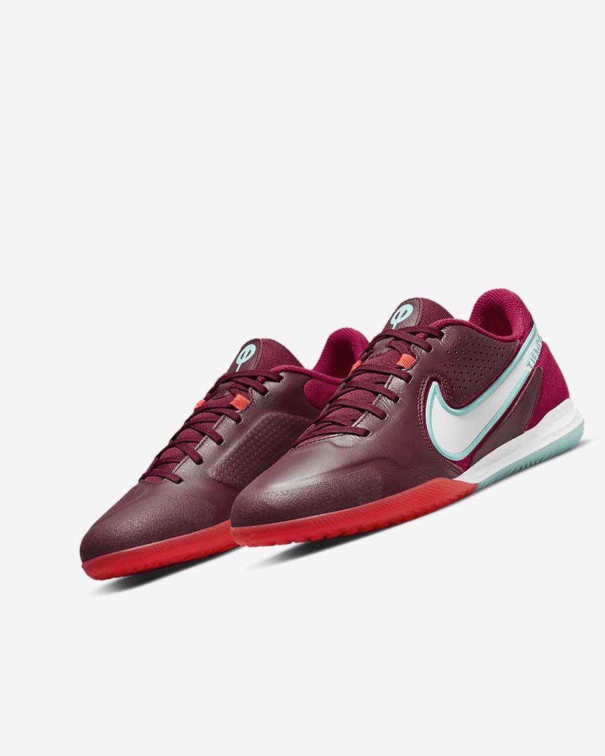 Nike React Tiempo Legend 9 Pro IC Fotballsko Dame Rød Lyse Rød Hvite | NO3109