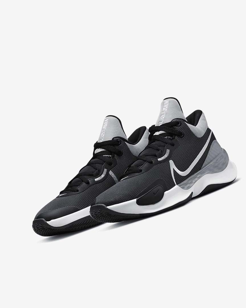 Nike Renew Elevate 3 Basketsko Dame Svarte Grå Grå Hvite | NO2252