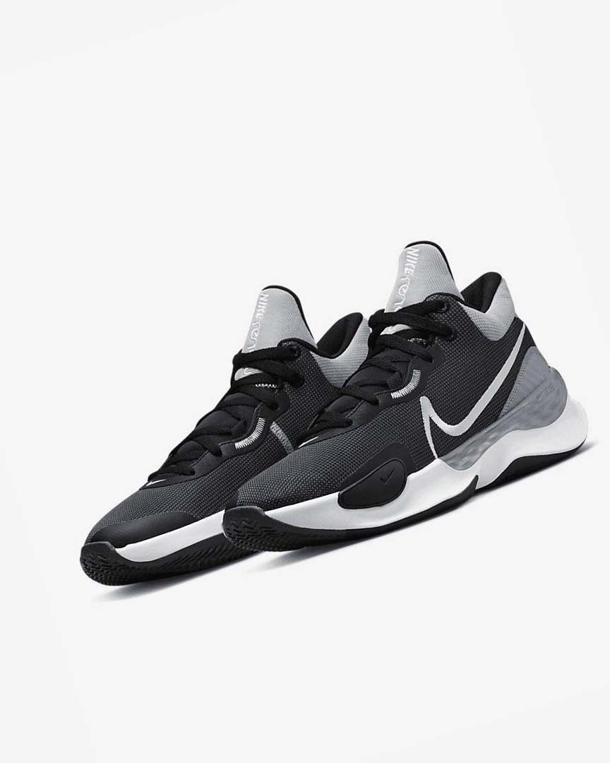 Nike Renew Elevate 3 Basketsko Herre Svarte Grå Grå Hvite | NO5494