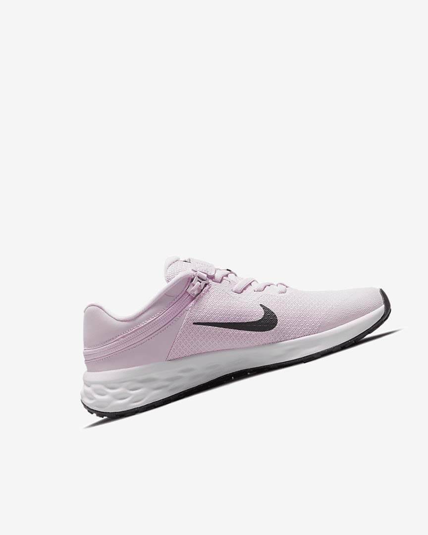 Nike Revolution 6 FlyEase Løpesko Vei Jente Rosa Svarte | NO5218