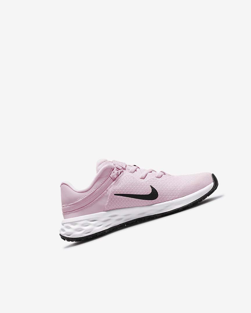 Nike Revolution 6 FlyEase Sko Jente Rosa Svarte | NO5580