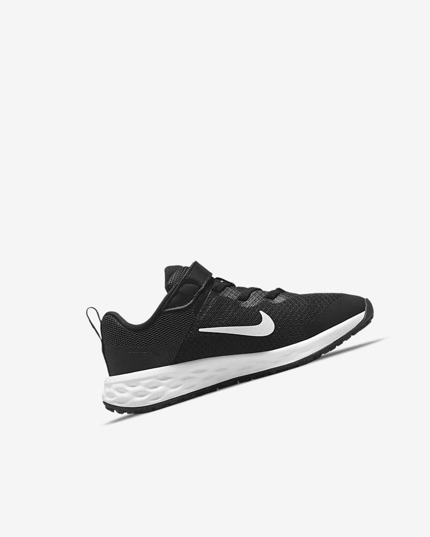 Nike Revolution 6 Løpesko Gutt Svarte Mørke Grå Hvite | NO1159