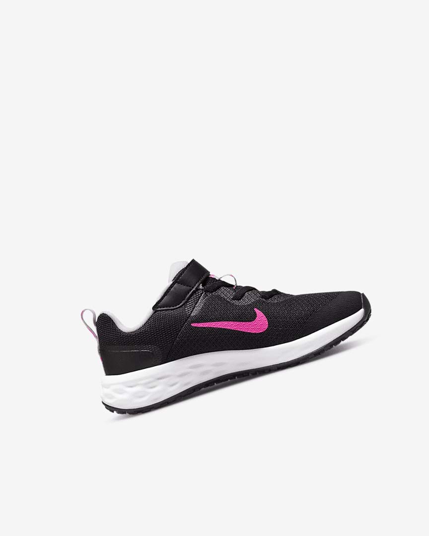 Nike Revolution 6 Løpesko Jente Svarte Rosa Rosa | NO4886