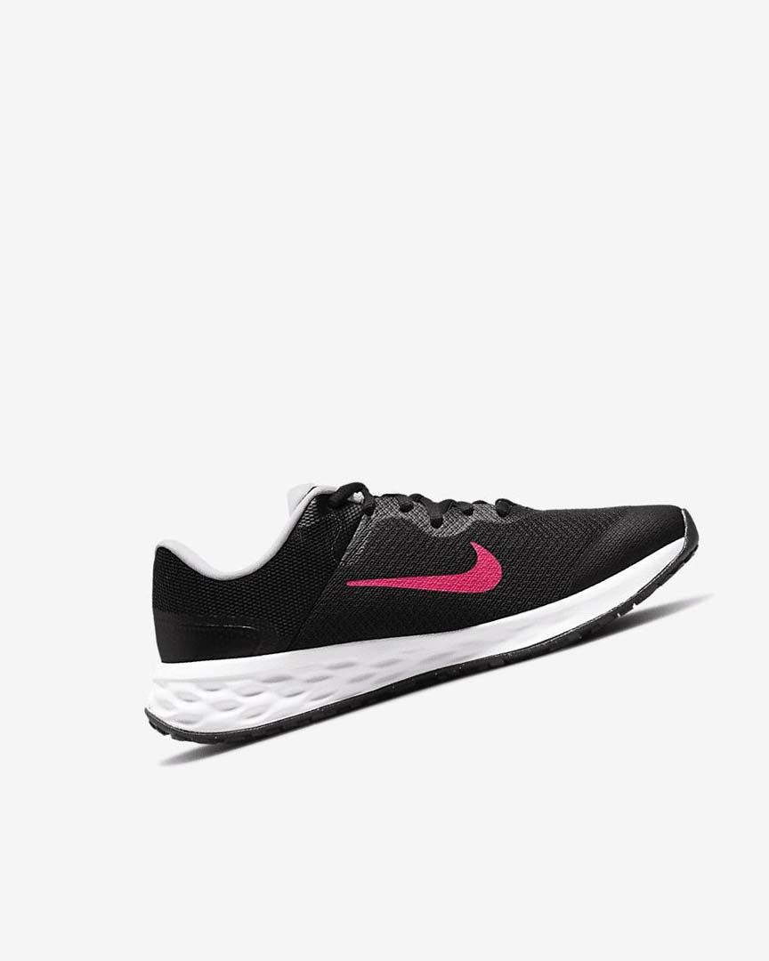 Nike Revolution 6 Løpesko Vei Gutt Svarte Rosa Rosa | NO2604