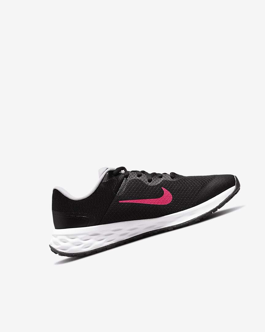 Nike Revolution 6 Løpesko Vei Jente Svarte Rosa Rosa | NO5052