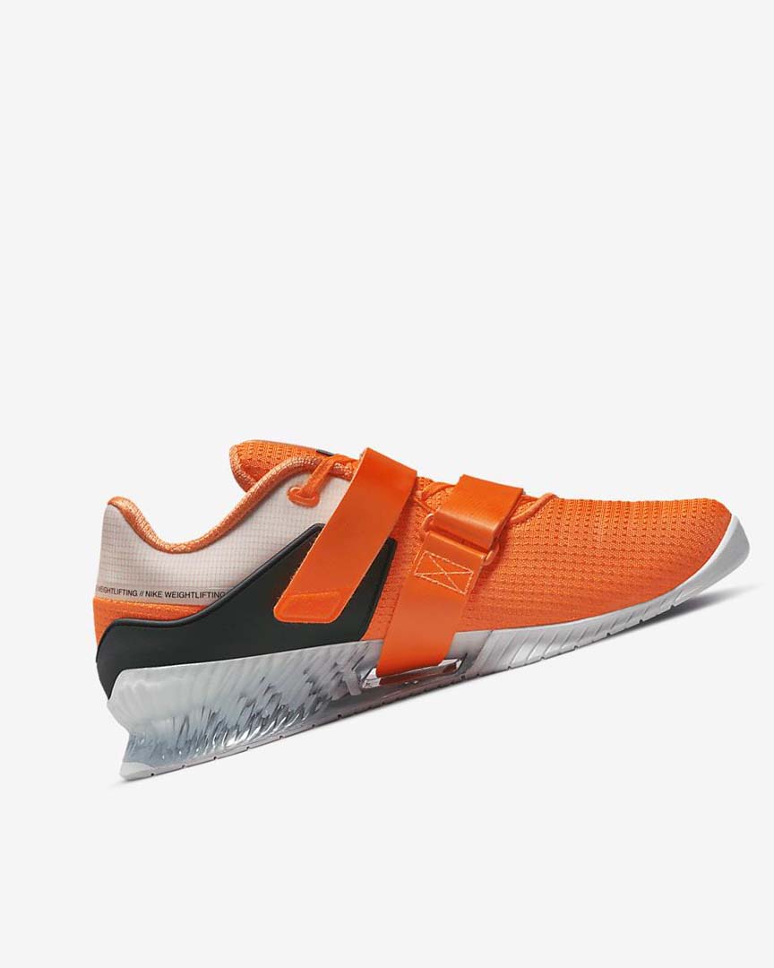 Nike Romaleos 4 Treningssko Dame Oransje Hvite Svarte | NO2526