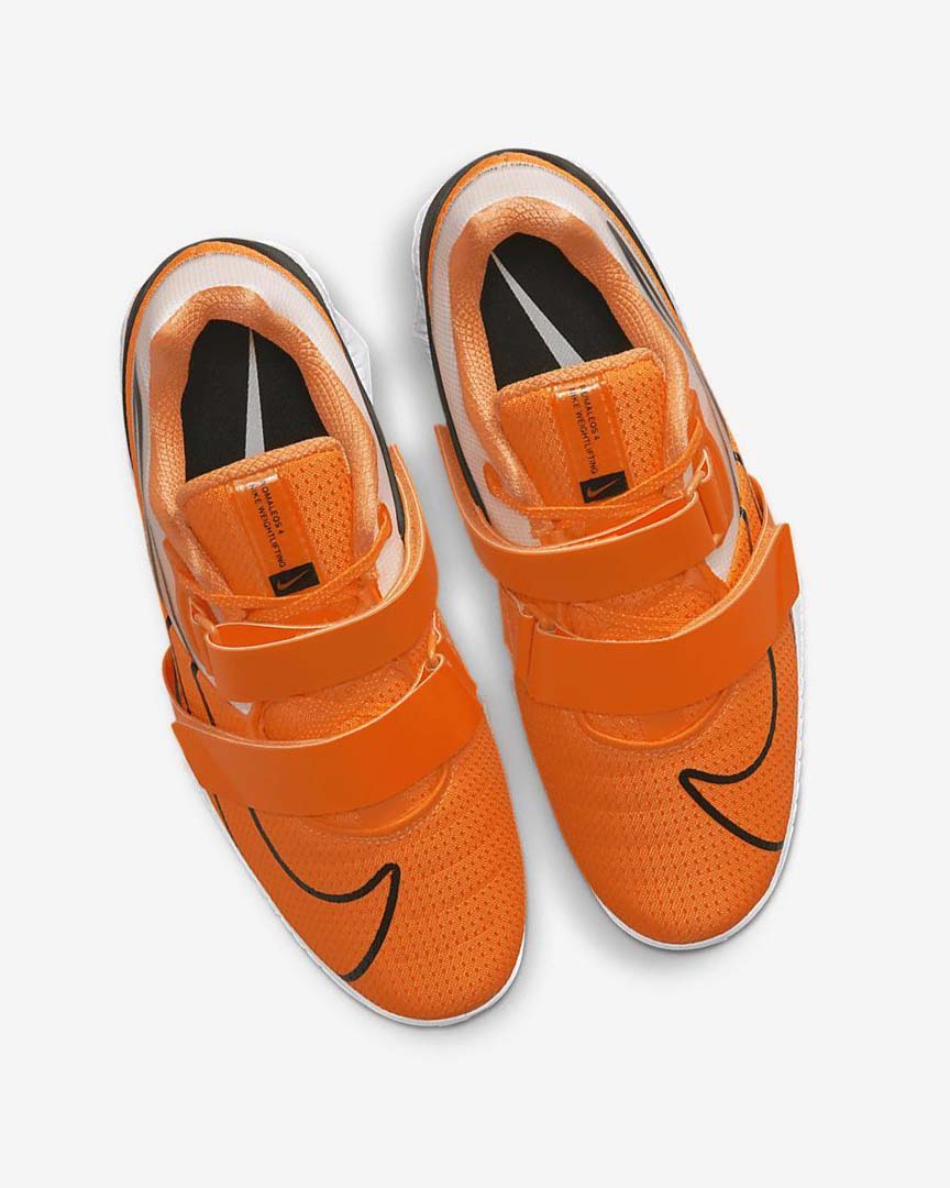 Nike Romaleos 4 Treningssko Dame Oransje Hvite Svarte | NO2526