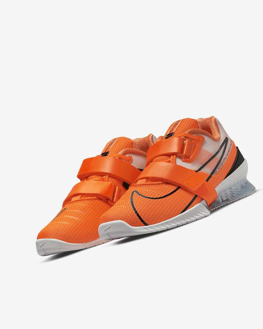 Nike Romaleos 4 Treningssko Dame Oransje Hvite Svarte | NO2526