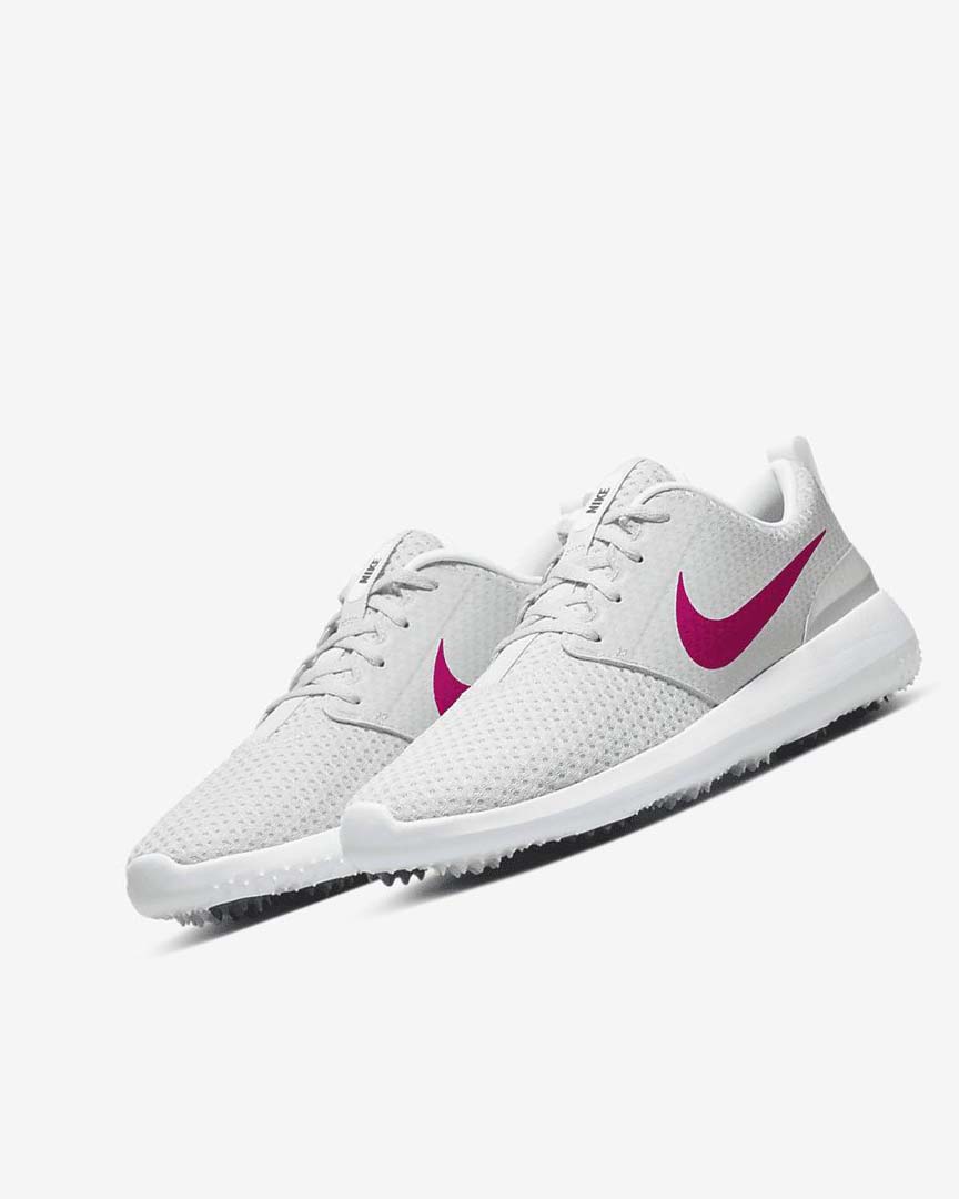 Nike Roshe G Golfsko Dame Hvite Svarte Rosa | NO2550