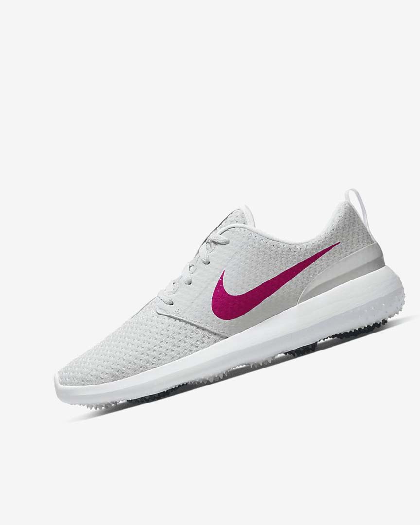 Nike Roshe G Golfsko Dame Hvite Svarte Rosa | NO2550