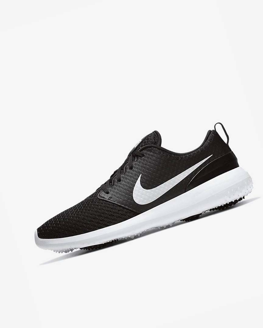 Nike Roshe G Golfsko Herre Svarte Hvite Metal Hvite | NO2956