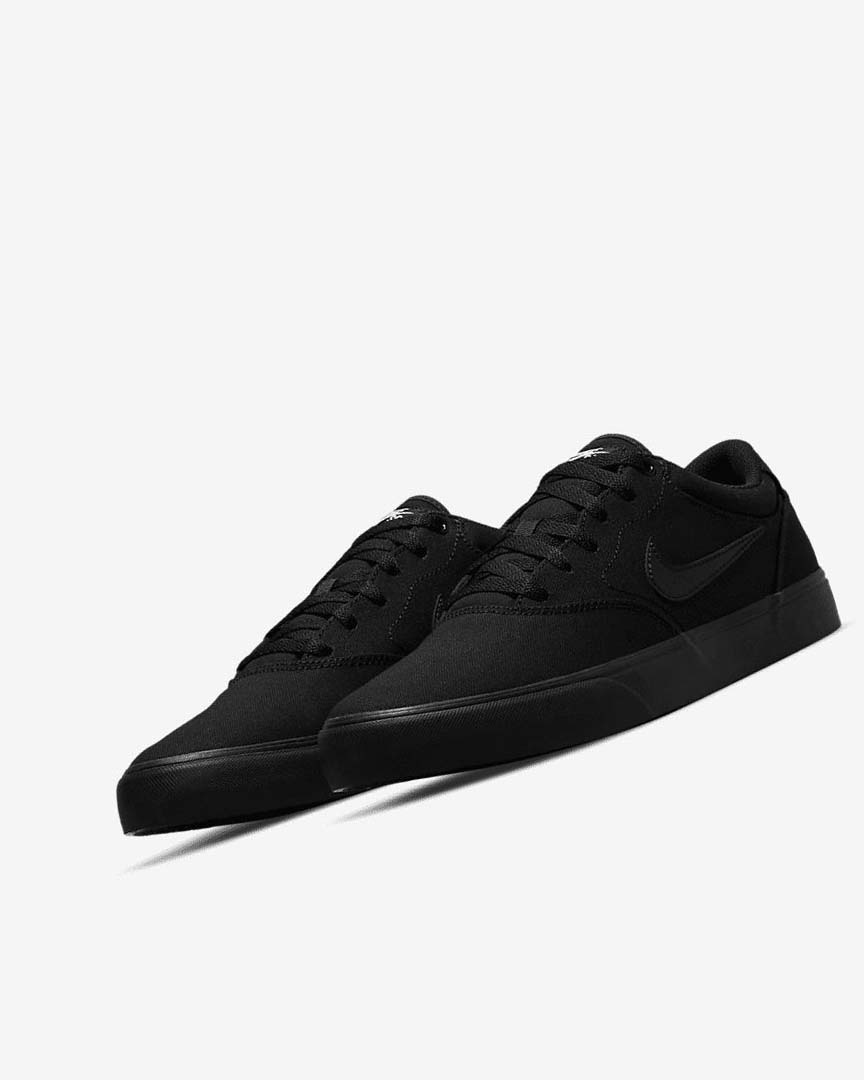 Nike SB Chron 2 Canvas Skatesko Dame Svarte Svarte Svarte | NO2791