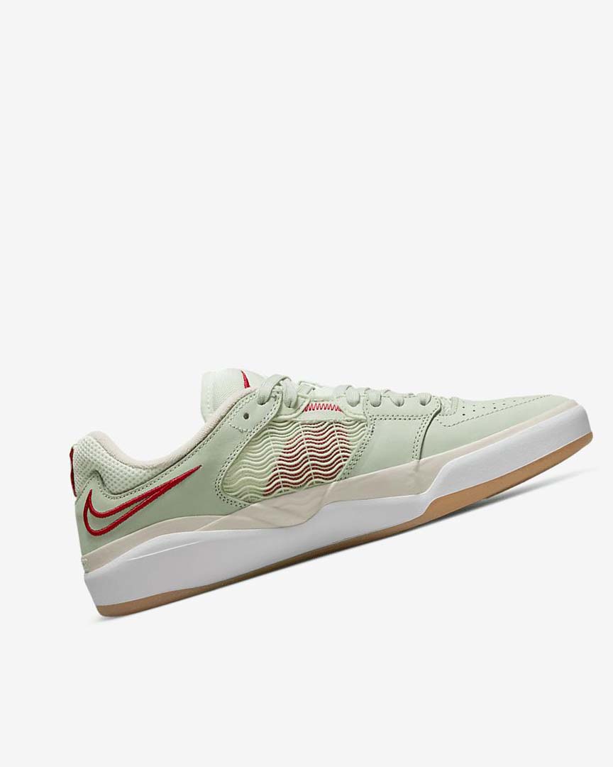 Nike SB Ishod Wair Premium Skatesko Dame Grønn Lyse Beige Rød | NO5598