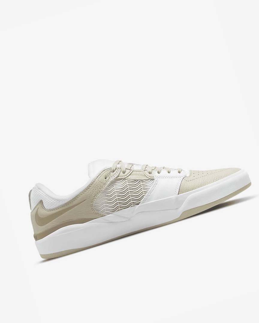 Nike SB Ishod Wair Premium Skatesko Herre Lyse Grå Hvite Hvite Khaki | NO5398