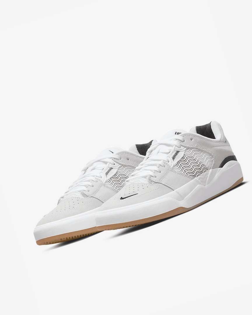 Nike SB Ishod Wair Skatesko Herre Hvite Hvite Svarte Hvite | NO2729