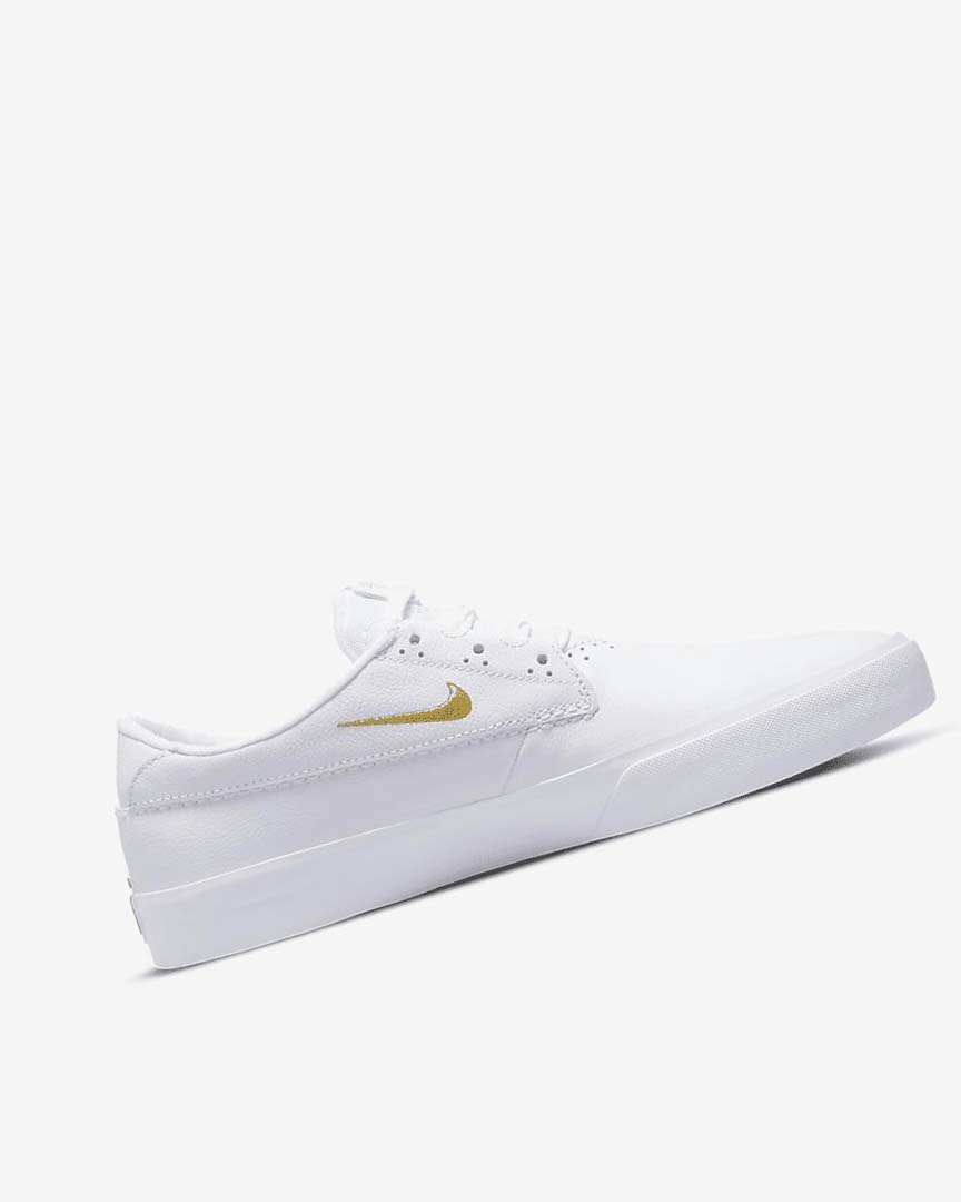 Nike SB Shane PRM Skatesko Dame Hvite Hvite Hvite Metal Gull | NO4891