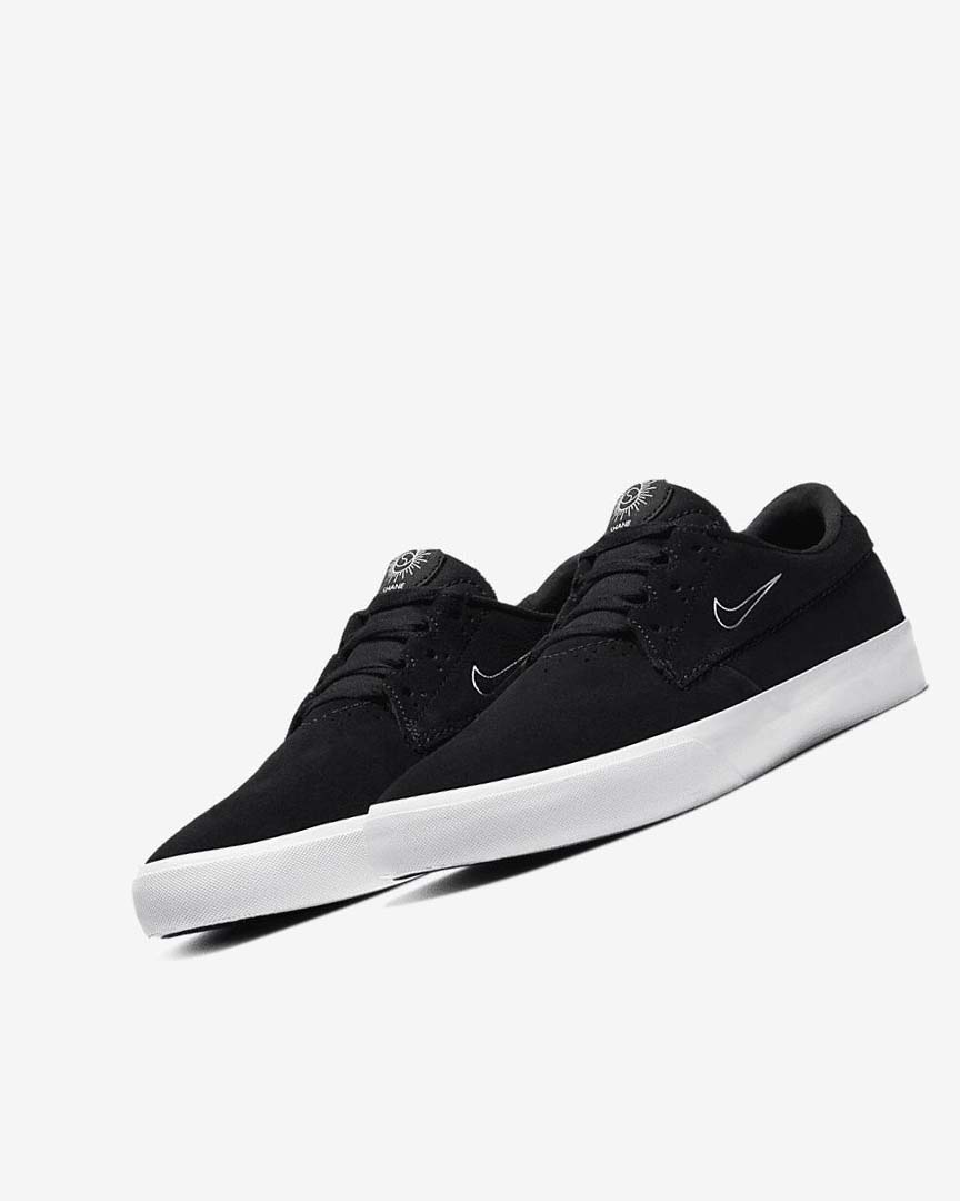 Nike SB Shane Skatesko Dame Svarte Svarte Hvite | NO2992