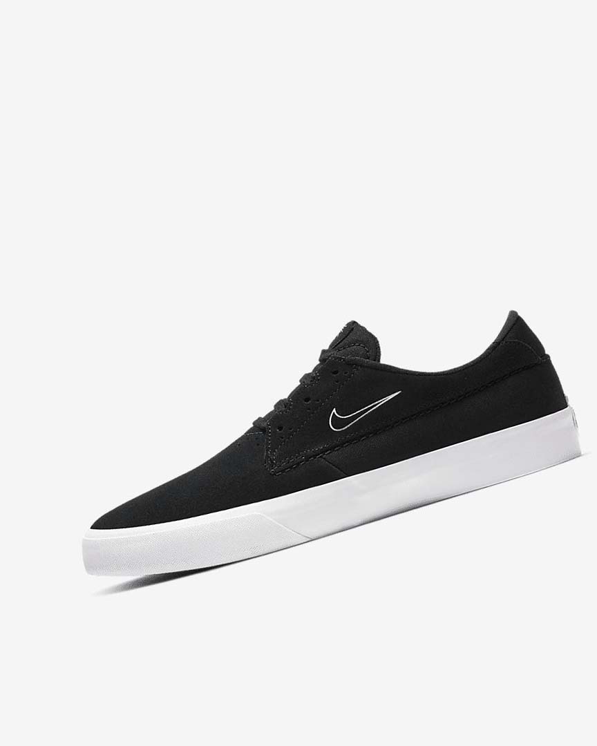 Nike SB Shane Skatesko Dame Svarte Svarte Hvite | NO2992