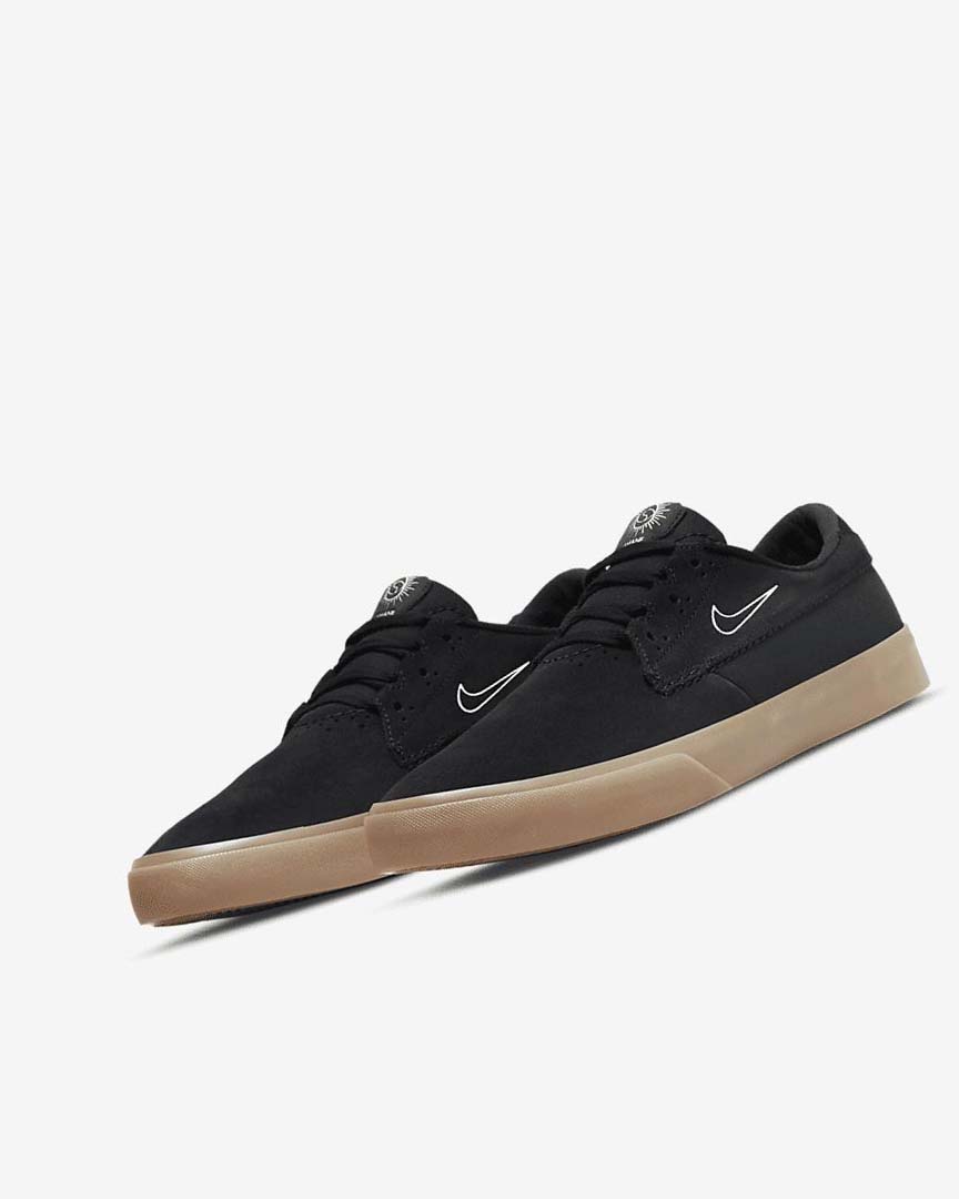 Nike SB Shane Skatesko Dame Svarte Svarte Svarte Hvite | NO4946