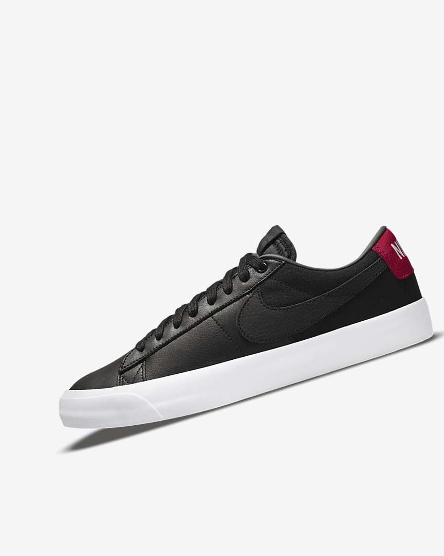 Nike SB Zoom Blazer Low Pro GT Premium Skatesko Dame Svarte Rød Svarte | NO2577