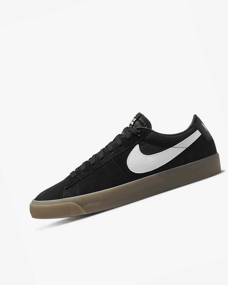 Nike SB Zoom Blazer Low Pro GT Skatesko Herre Svarte Svarte Hvite Hvite | NO5065