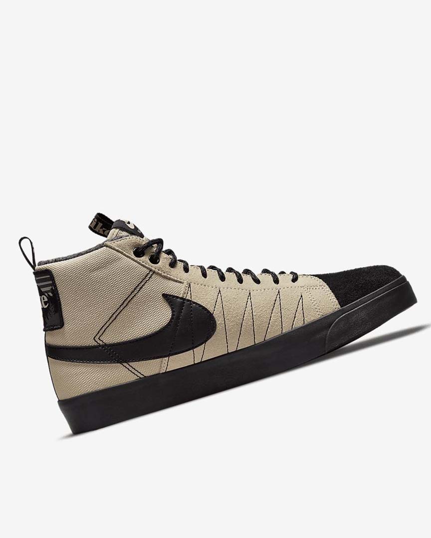 Nike SB Zoom Blazer Mid PRM Skatesko Dame Oransje Svarte | NO2879