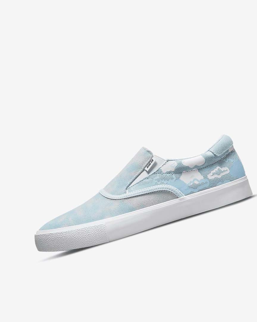 Nike SB Zoom Verona Slip x Rayssa Leal Skatesko Dame Blå Blå Hvite Blå | NO5014