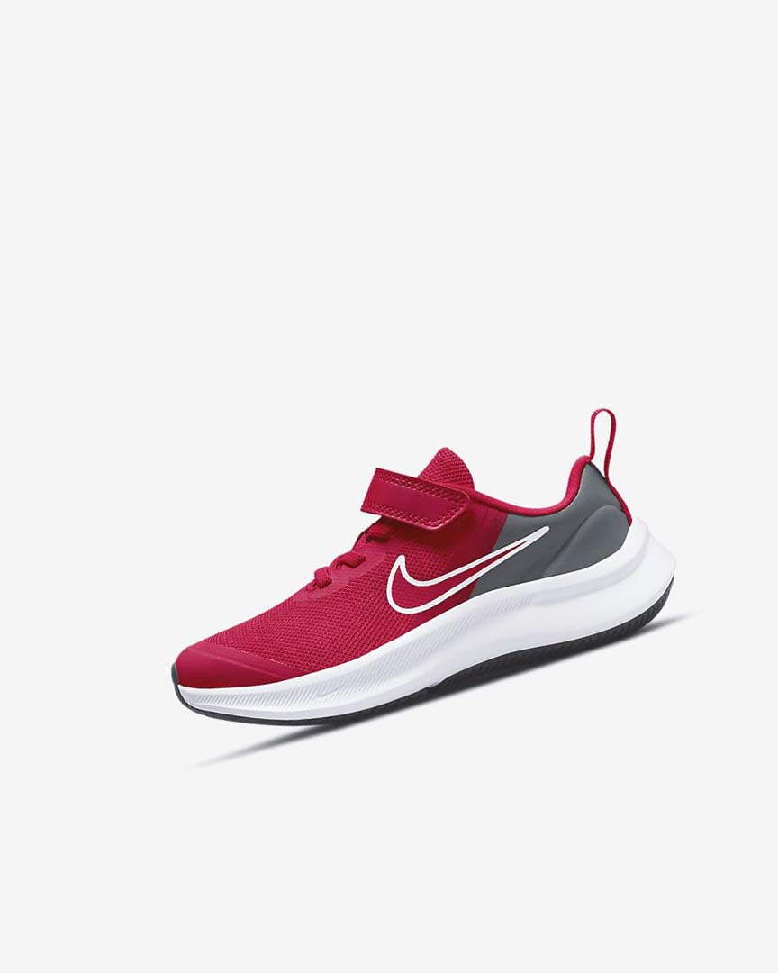 Nike Star Runner 3 Løpesko Gutt Rød Grå Rød | NO5191