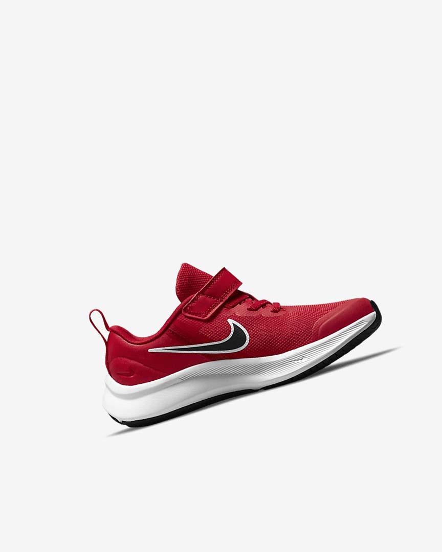 Nike Star Runner 3 Løpesko Jente Rød Rød Hvite Svarte | NO2671