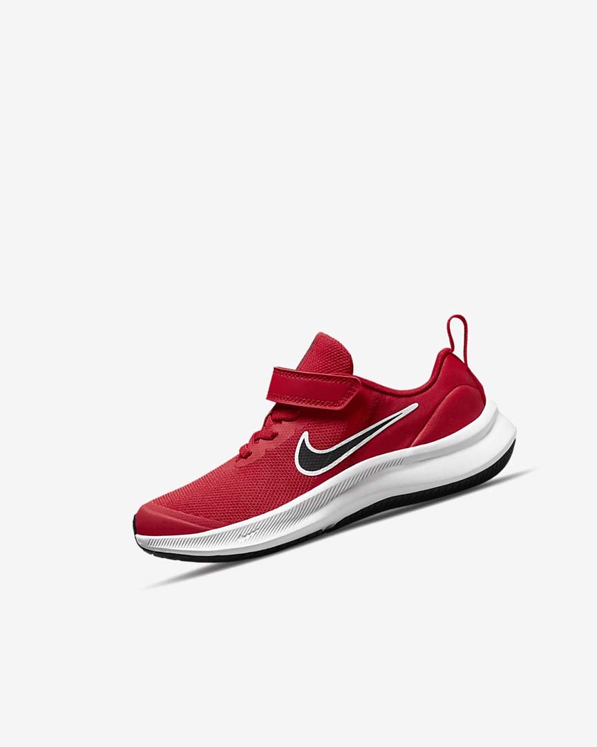 Nike Star Runner 3 Løpesko Jente Rød Rød Hvite Svarte | NO2671