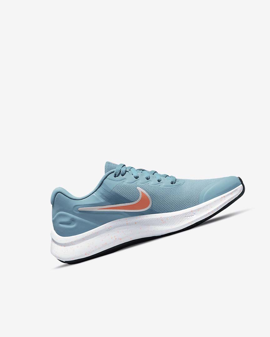 Nike Star Runner 3 Løpesko Vei Jente Blå Rød | NO3154