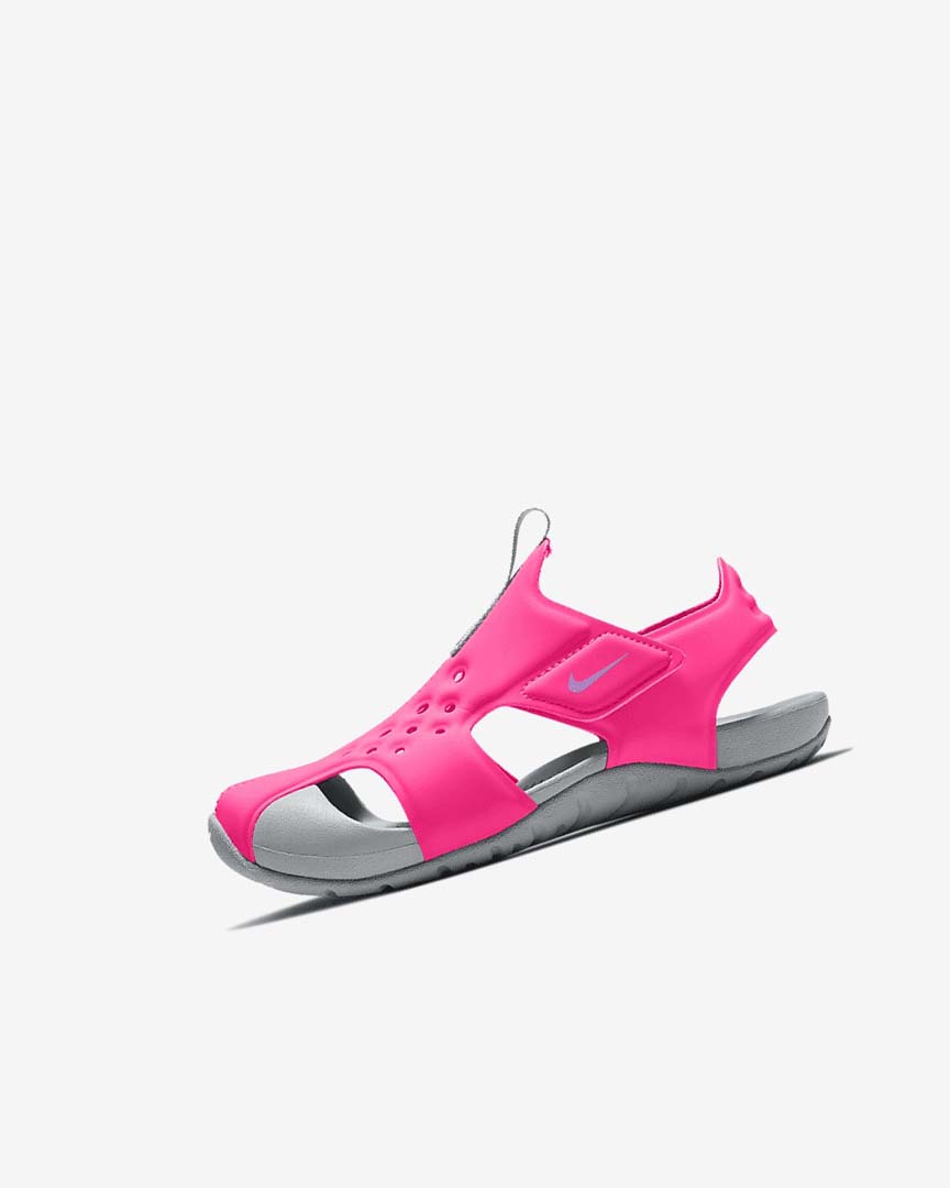 Nike Sunray Protect 2 Sandaler Jente Rosa Grå Fuchsia | NO3284