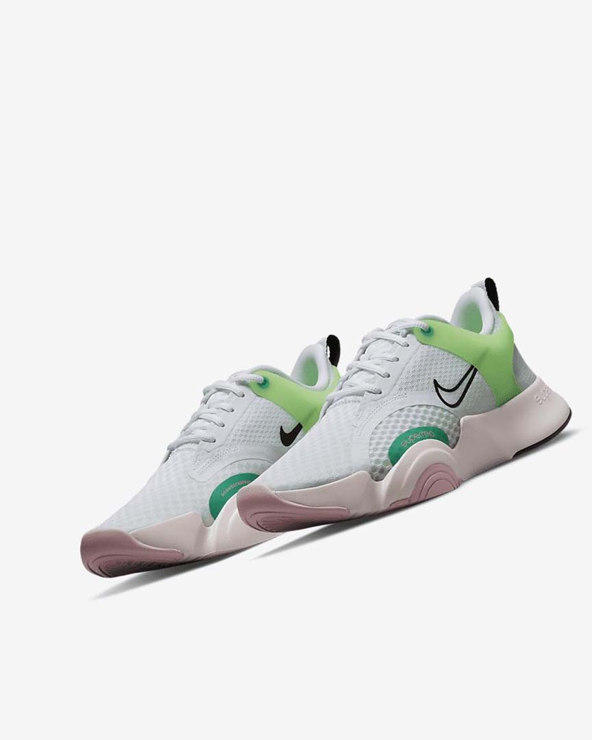 Nike SuperRep Go 2 Treningssko Dame Hvite Grønn Lyse Rosa Svarte | NO5433