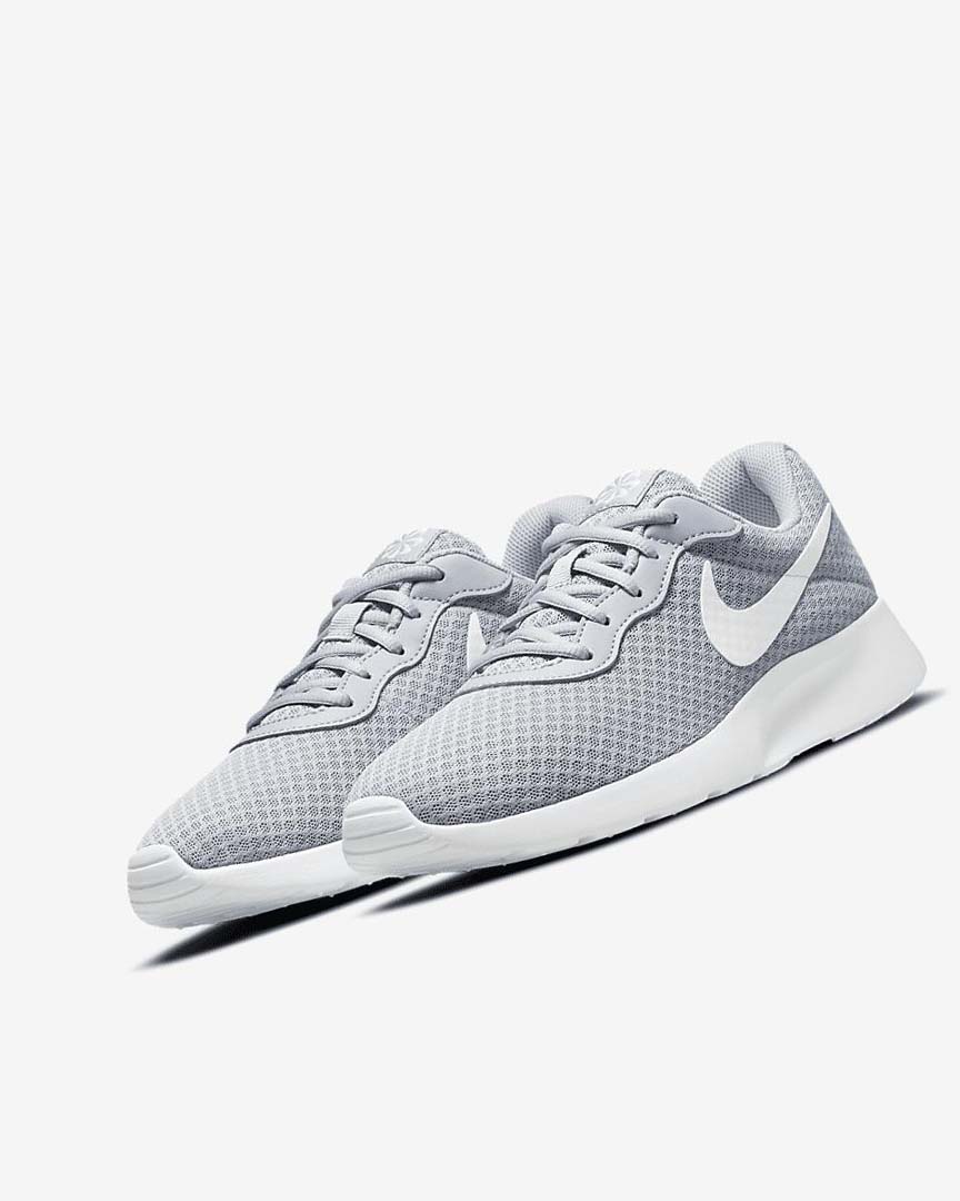 Nike Tanjun Joggesko Dame Grå Svarte Hvite | NO2657