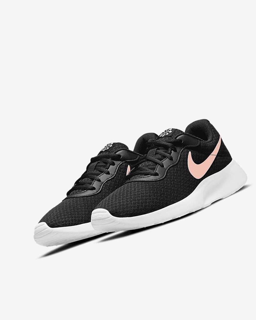 Nike Tanjun Joggesko Dame Svarte Hvite Metal Rød Brune | NO2965