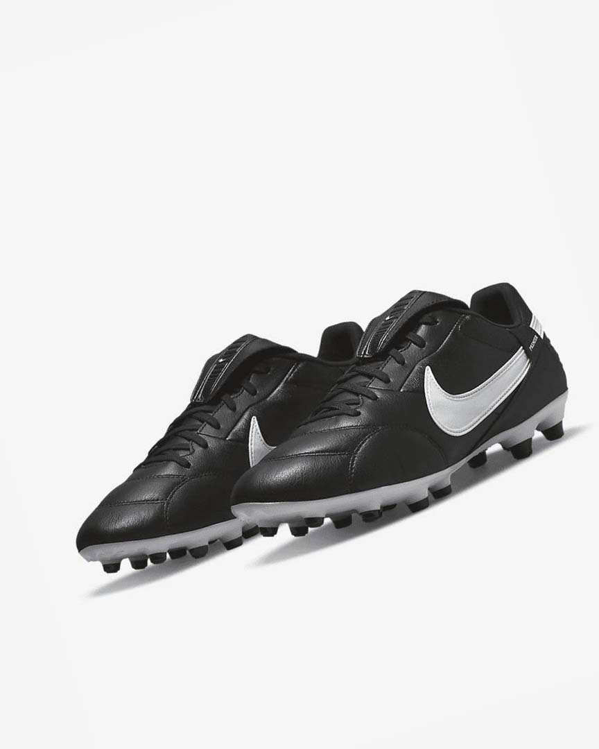 Nike The Premier 3 FG Fotballsko Herre Svarte Hvite | NO4546