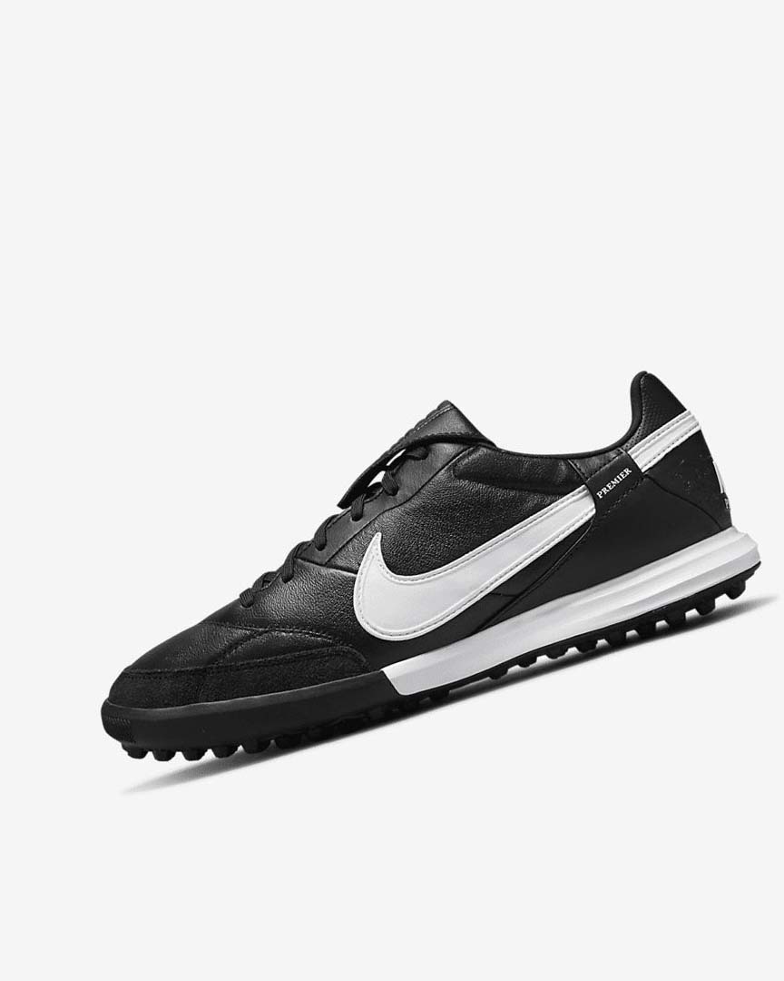 Nike The Premier 3 TF Fotballsko Dame Svarte Hvite | NO2247