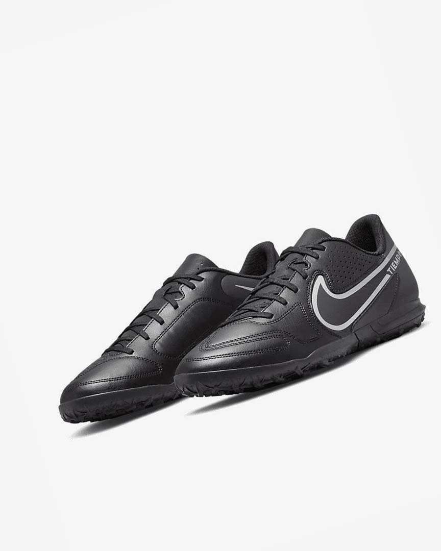 Nike Tiempo Legend 9 Club TF Fotballsko Herre Svarte Mørke Grå | NO5298