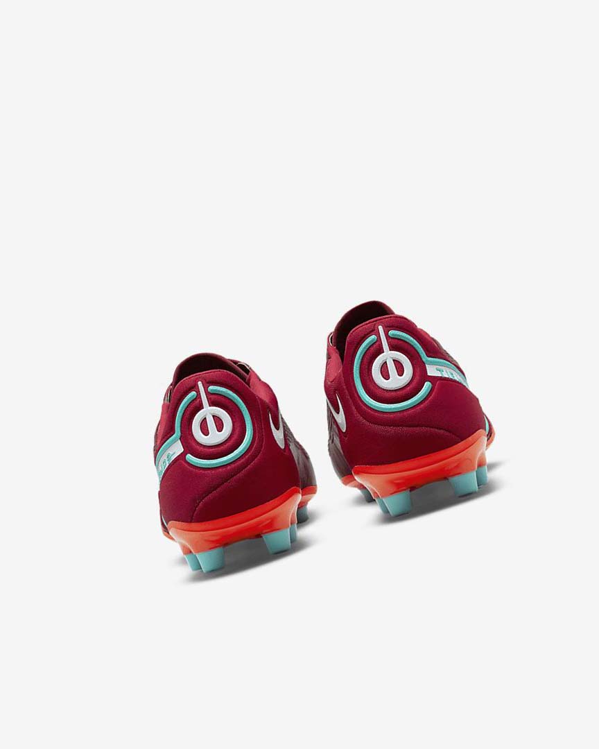 Nike Tiempo Legend 9 Elite AG-Pro Fotballsko Dame Rød Lyse Rød Hvite | NO1205