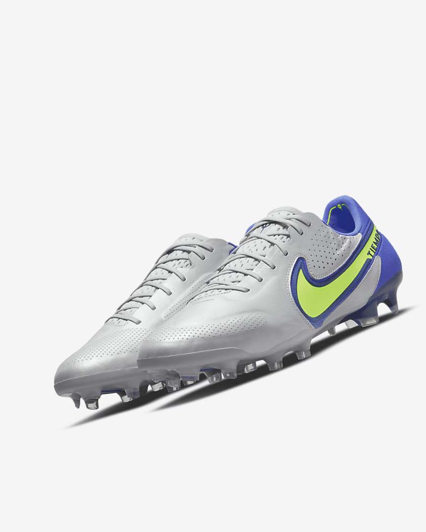 Nike Tiempo Legend 9 Elite FG Fotballsko Dame Grå Blå | NO2463