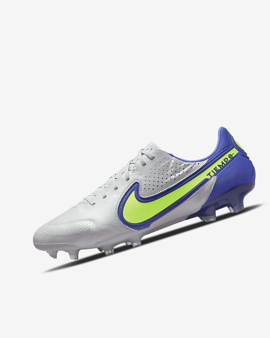 Nike Tiempo Legend 9 Elite FG Fotballsko Dame Grå Blå | NO2463