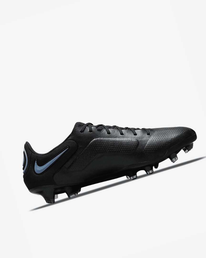 Nike Tiempo Legend 9 Elite FG Fotballsko Herre Svarte Grå Svarte | NO2637