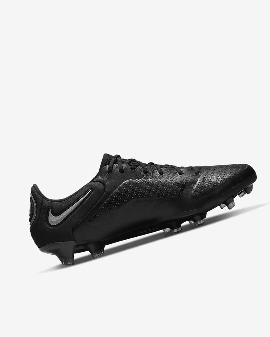 Nike Tiempo Legend 9 Elite FG Fotballsko Dame Svarte Mørke Grå Metal Gull Metal Mørke Grå | NO3055