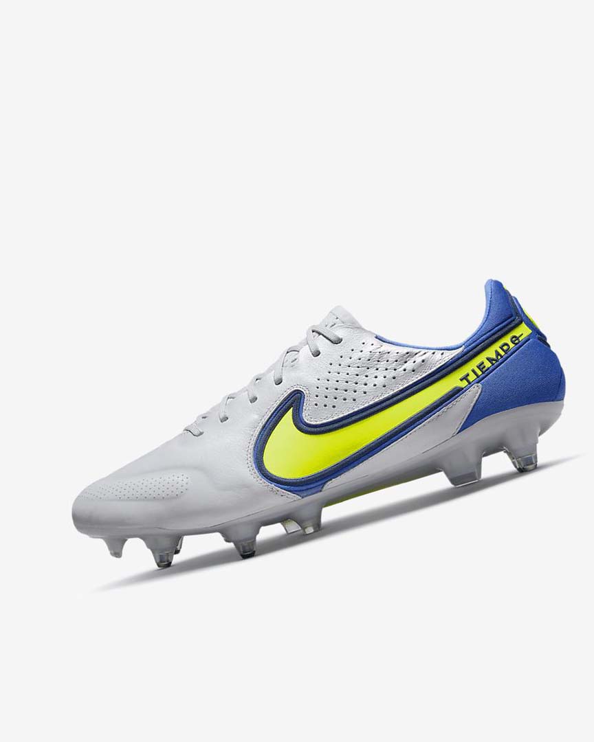 Nike Tiempo Legend 9 Elite SG-Pro AC Fotballsko Dame Grå Blå | NO3243