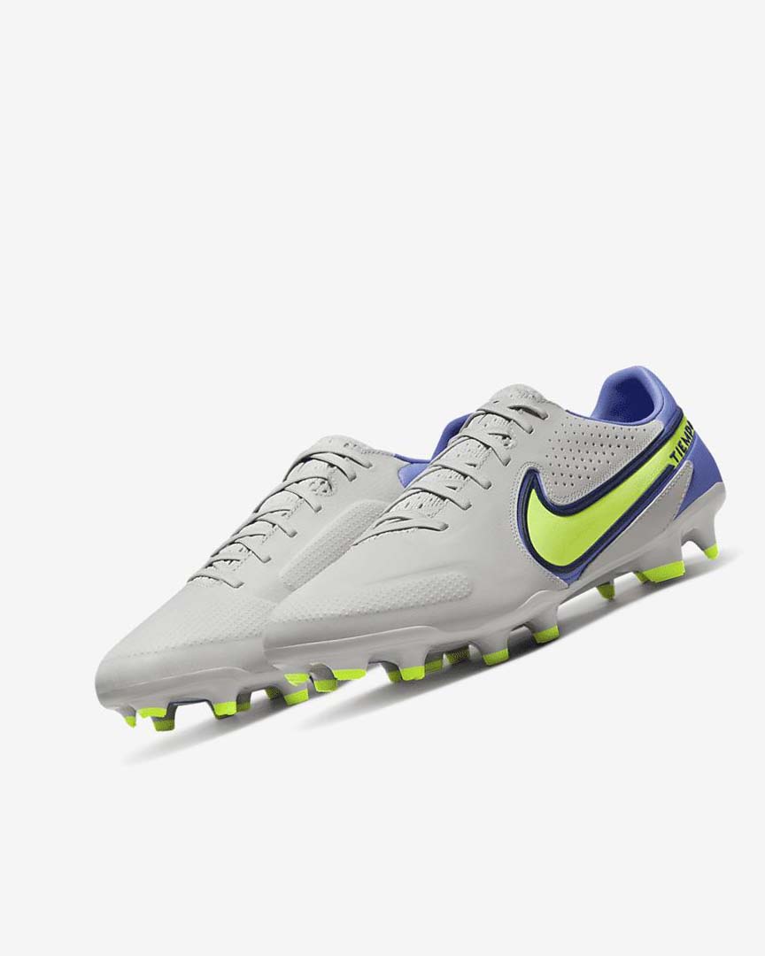 Nike Tiempo Legend 9 Pro FG Fotballsko Dame Grå Blå | NO4861