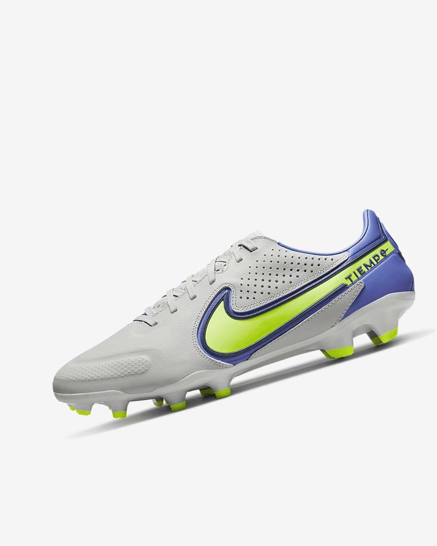 Nike Tiempo Legend 9 Pro FG Fotballsko Dame Grå Blå | NO4861