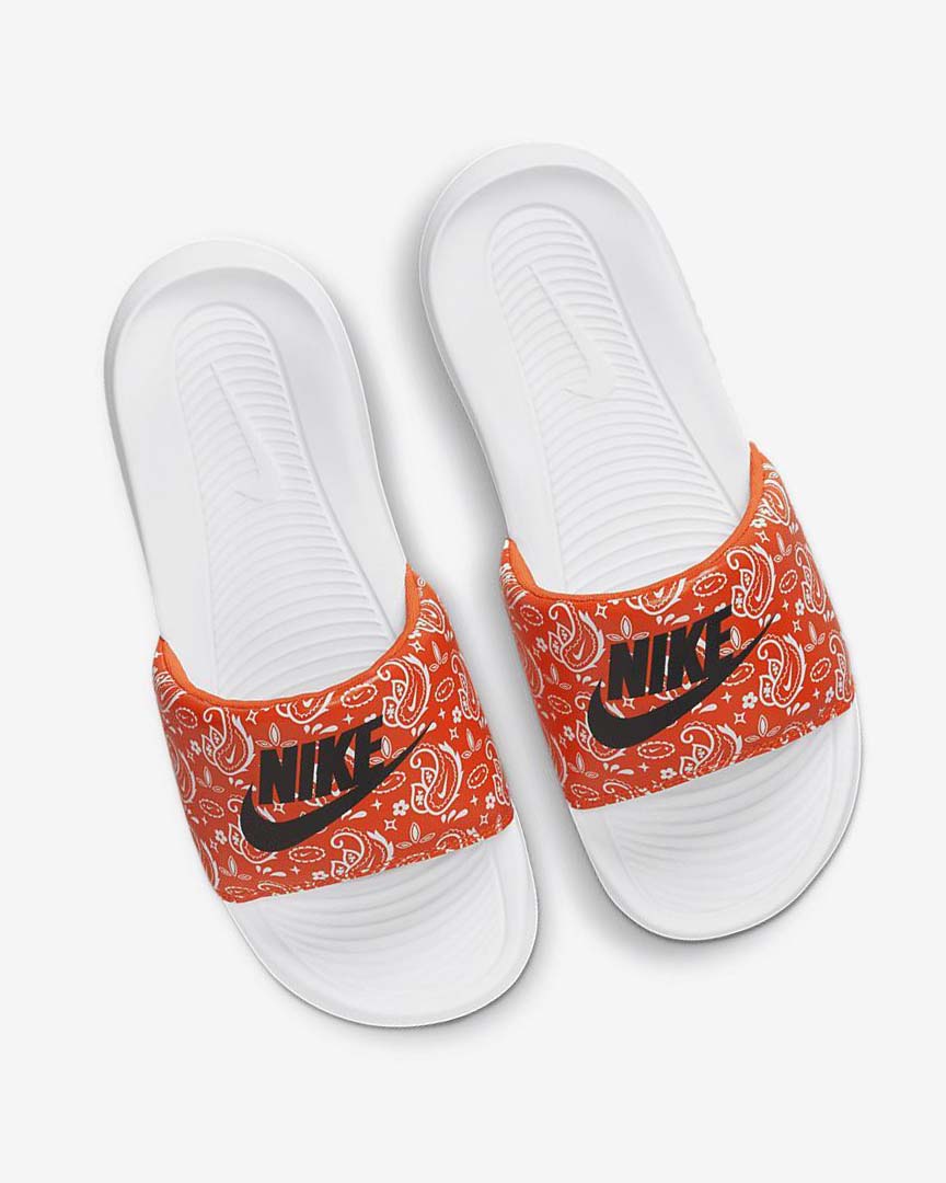 Nike Victori One Badesandaler Dame Oransje Hvite Svarte | NO5484